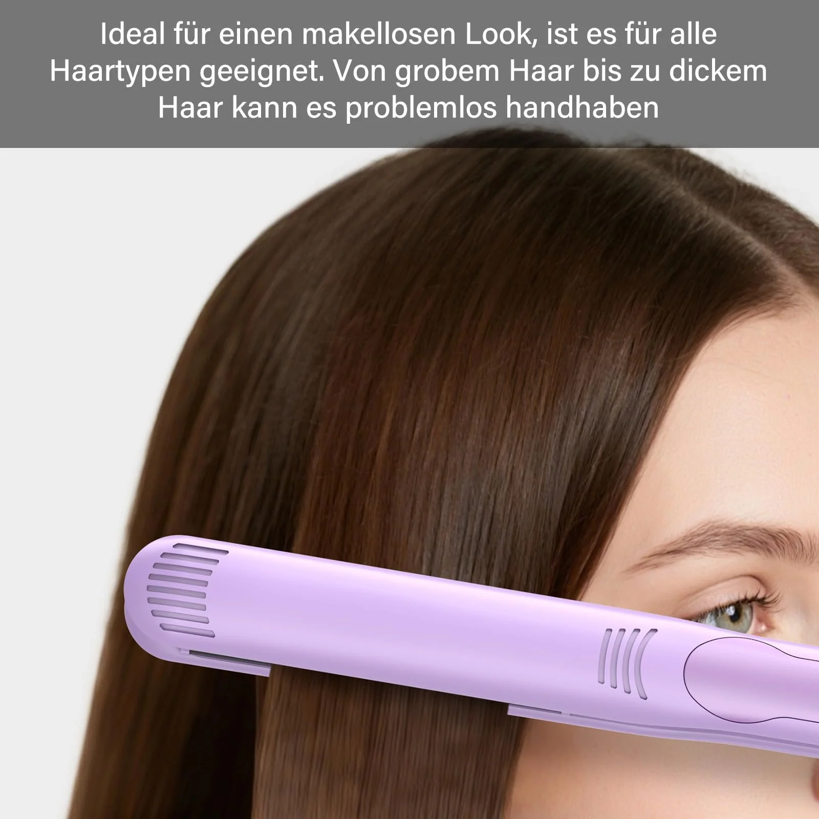 Випрямляч та стайлер для волосся HZD 2-in-1 Professional Fast Styling Frizz-Free Фіолетовий, фото №8 Випрямляч та стайлер для волосся HZD 2-in-1 Professional Fast Styling Frizz-Free Фіолетовий, фото №8
