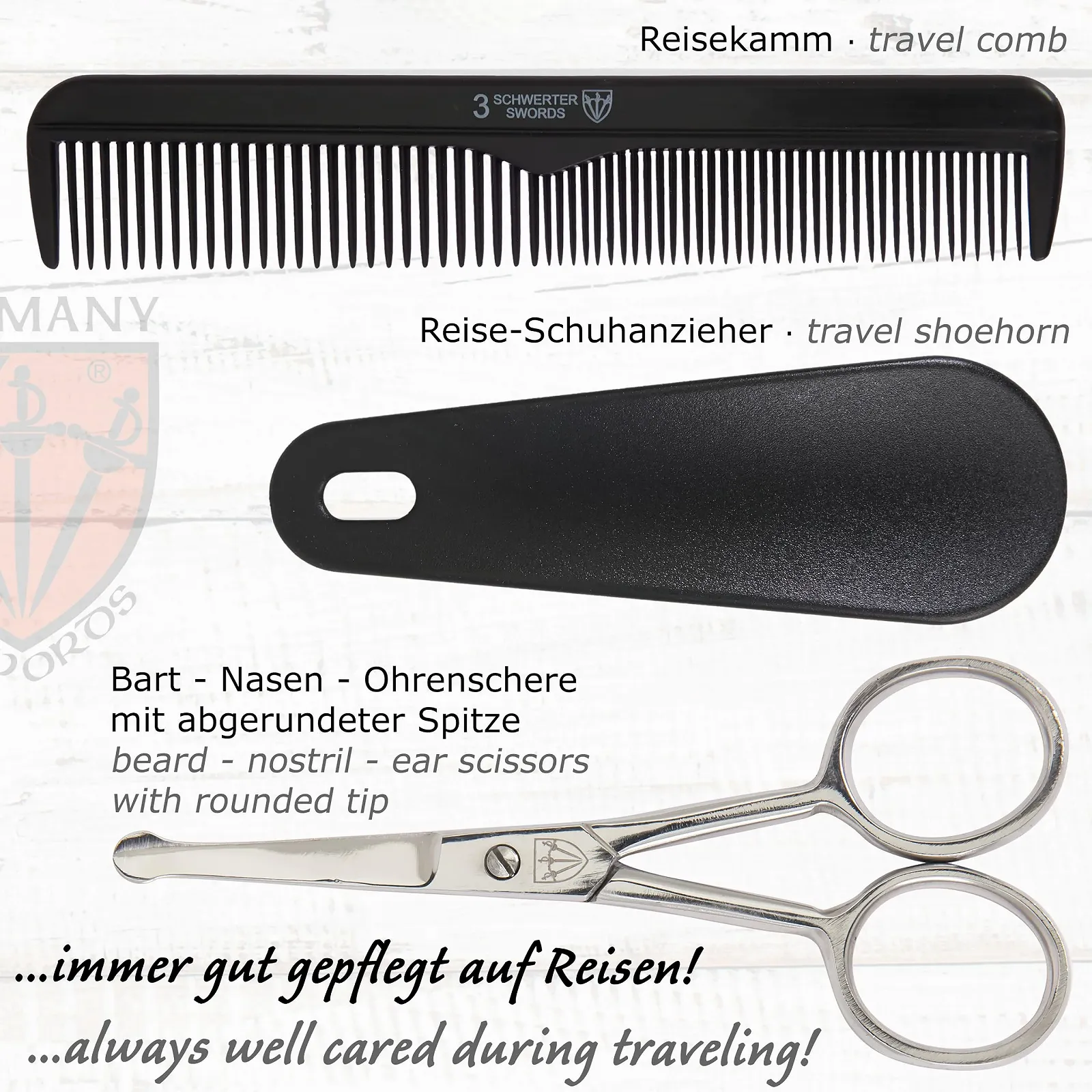 Набор для маникюра DREI SCHWERTER Monza 10 предметов, карбоновый вид, фото №4