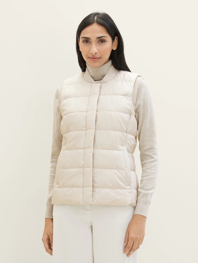 Безрукавка Lightweight Weste 1039268-27609 Tom Tailor Білий XL, фото №1