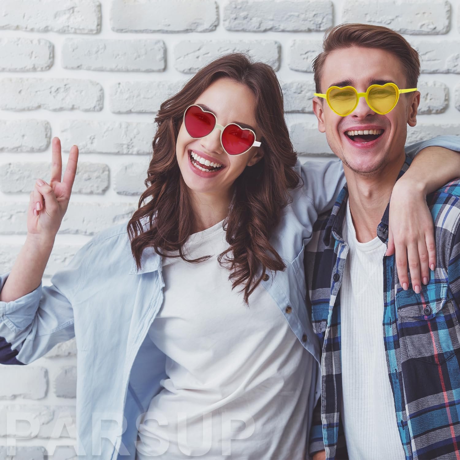 Окуляри у формі серця PARSUP, 12 пар, прозорі, фото №7