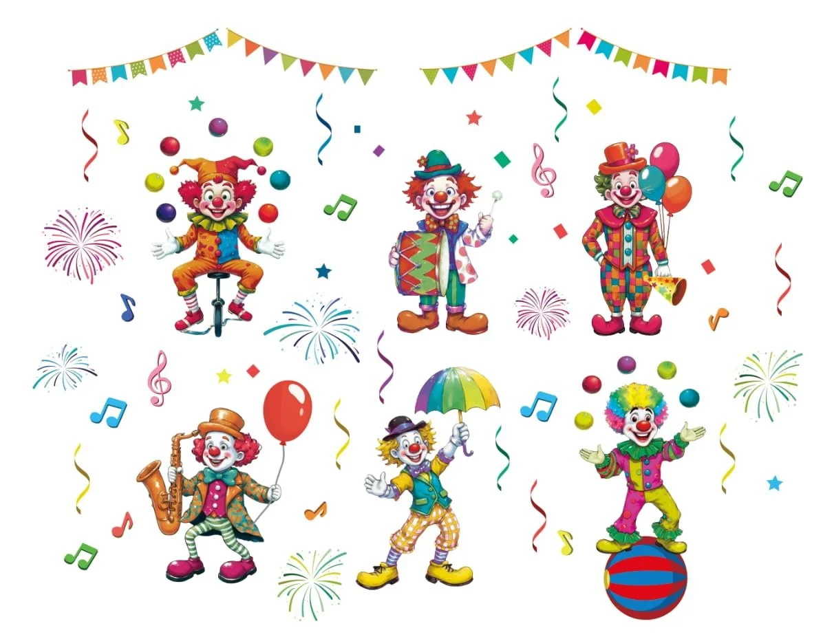 Наклейка для стін HPNIUB Carnival ПВХ 100 x 30 см, фото №9