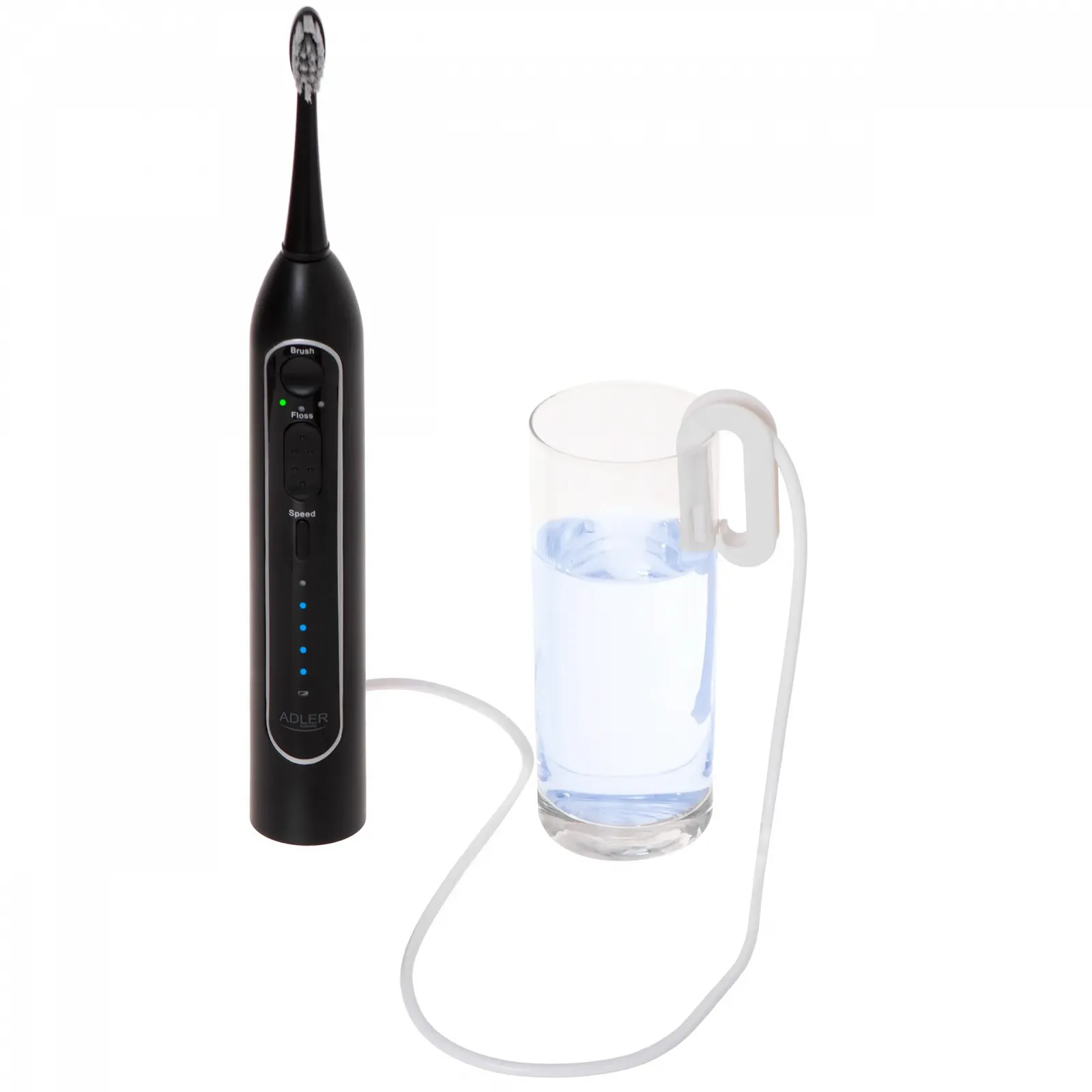 Ирригатор и звуковая зубная щетка 2-в-1 ADLER Черный, фото №7