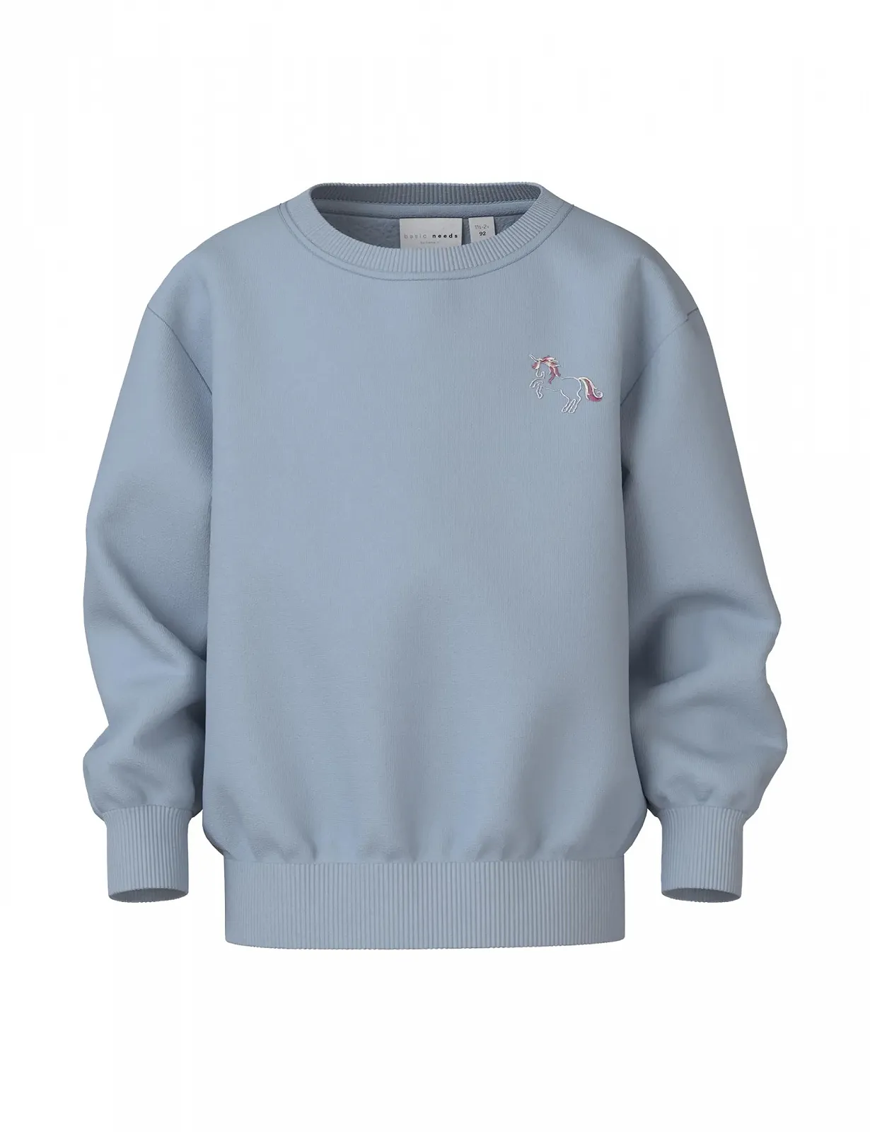 Свитшот Name it mini Nmfvallene LS RLX Sweat Bru для девочек, фото №1