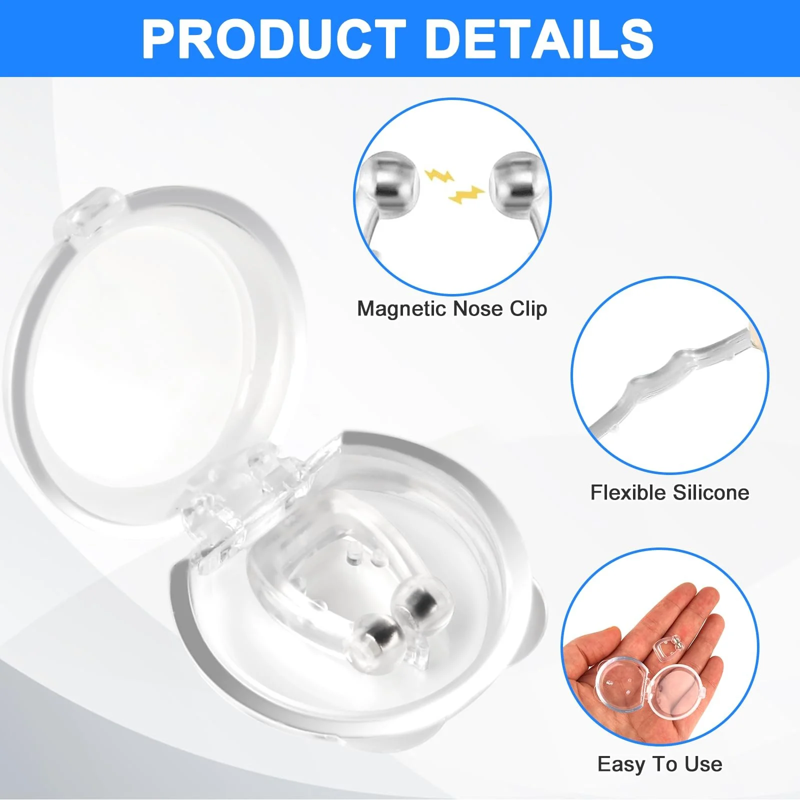 Кліпси проти хропіння MOKIDO, 6 шт, фото №3