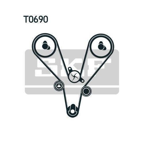 Комплект ГРМ SKF VKMA 95657 для HYUNDAI KIA, фото №2