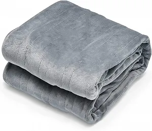 Електрична ковдра RELAX4LIFE з автоматичним вимкненням, 4 режими нагріву, таймер на 8 годин, захист від перегріву - Фото 1