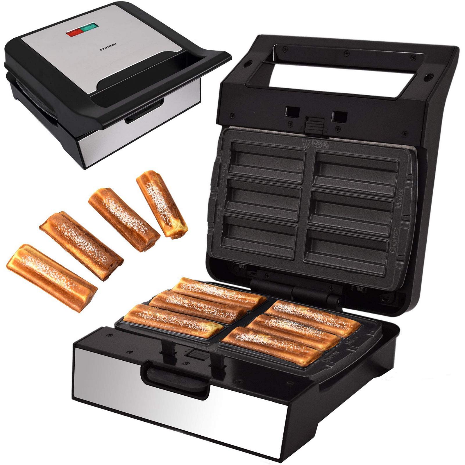 Аппарат для пончиков Syntrox Germany MM-1400W с пластинами для чуррос, фото №1