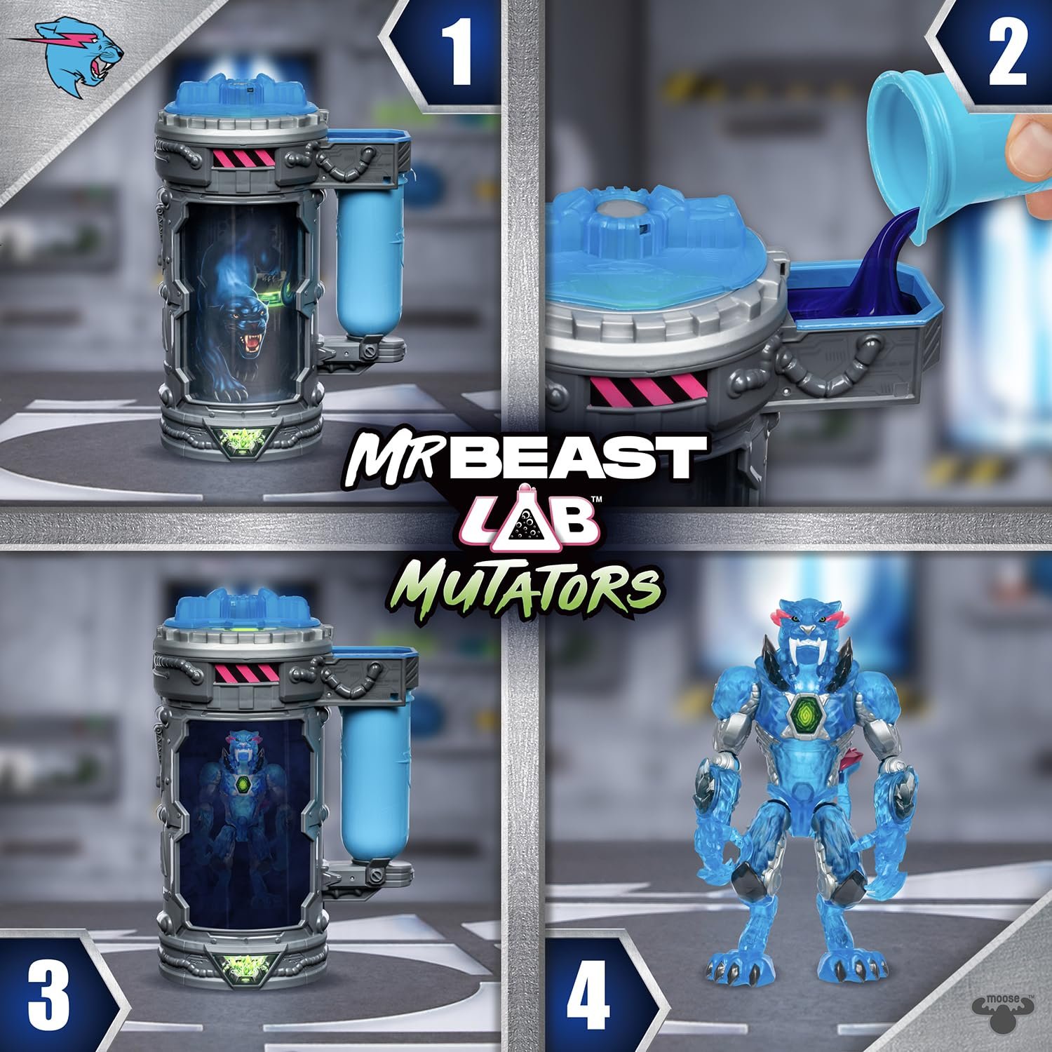 Игровая фигурка MrBeast Lab Mutators Stealth Panther, фото №4