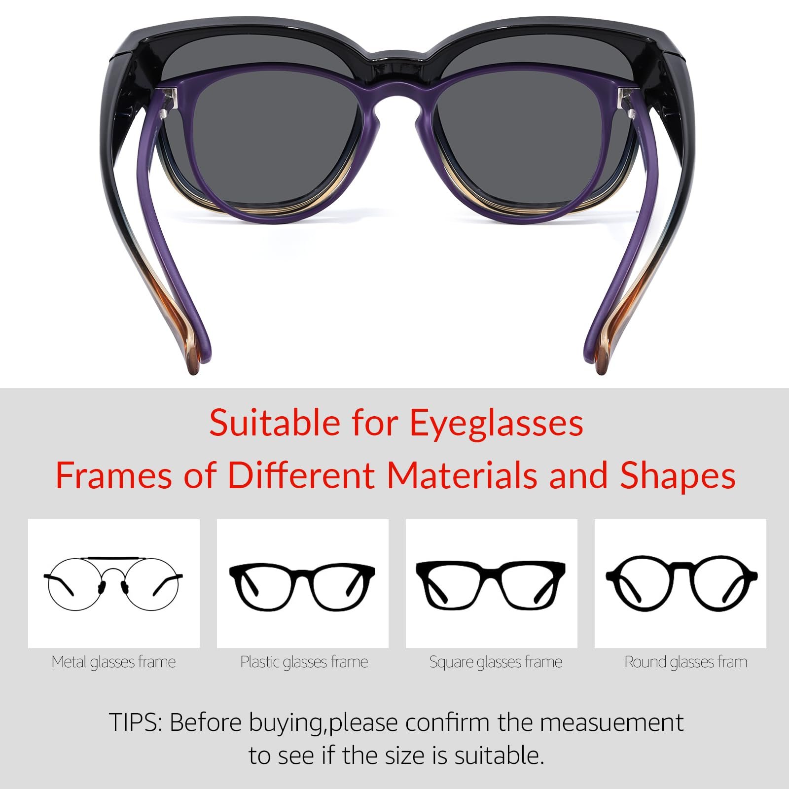 Поляризовані сонцезахисні окуляри Myiaur для жінок із захистом від ультрафіолету, надлегкі, фото №5