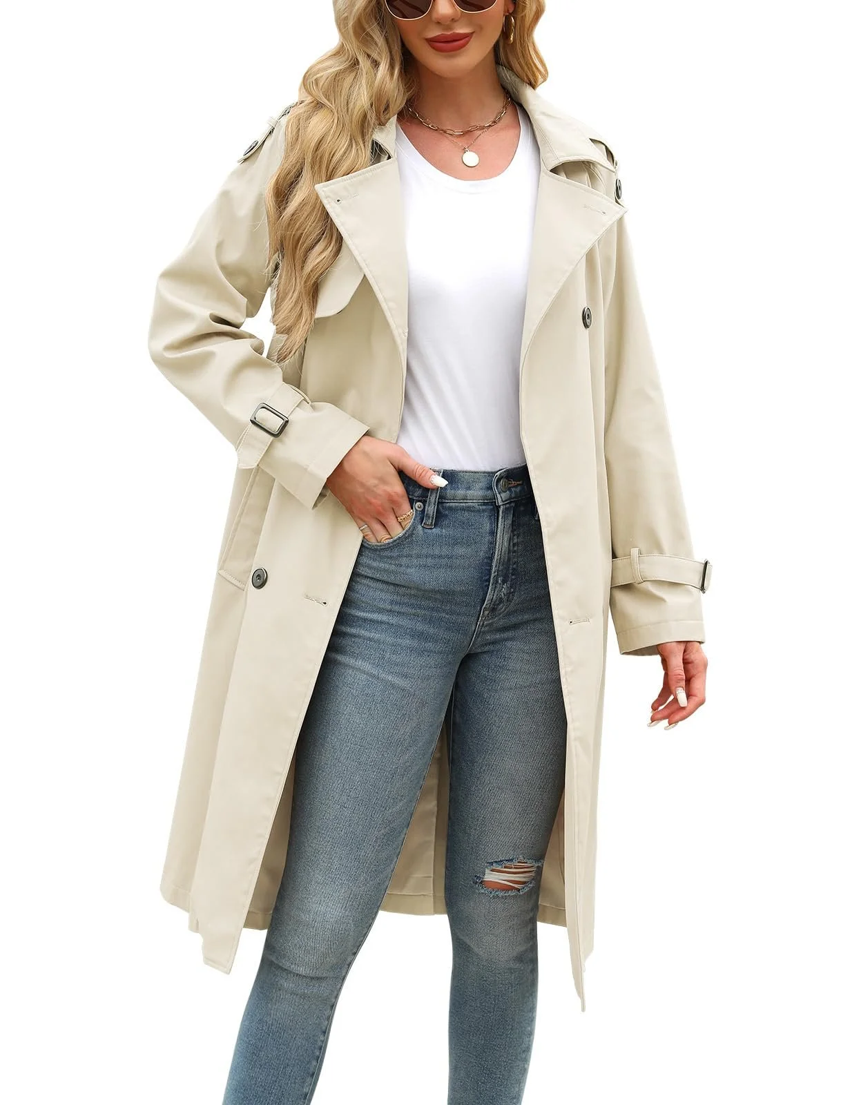 Тренч Vancavoo Жіночий Довгий Перехідний, фото №9