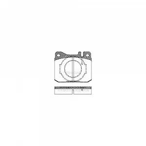 Комплект тормозных колодок, дисковый тормоз TRISCAN 8110 23238 для MERCEDES-BENZ TALBOT - Фото 1