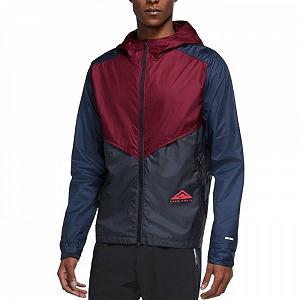 Куртка для бега Nike Windrunner Trail Jacket CZ9054-638 Tемно-синий, Бордовый, размер M - Фото 1