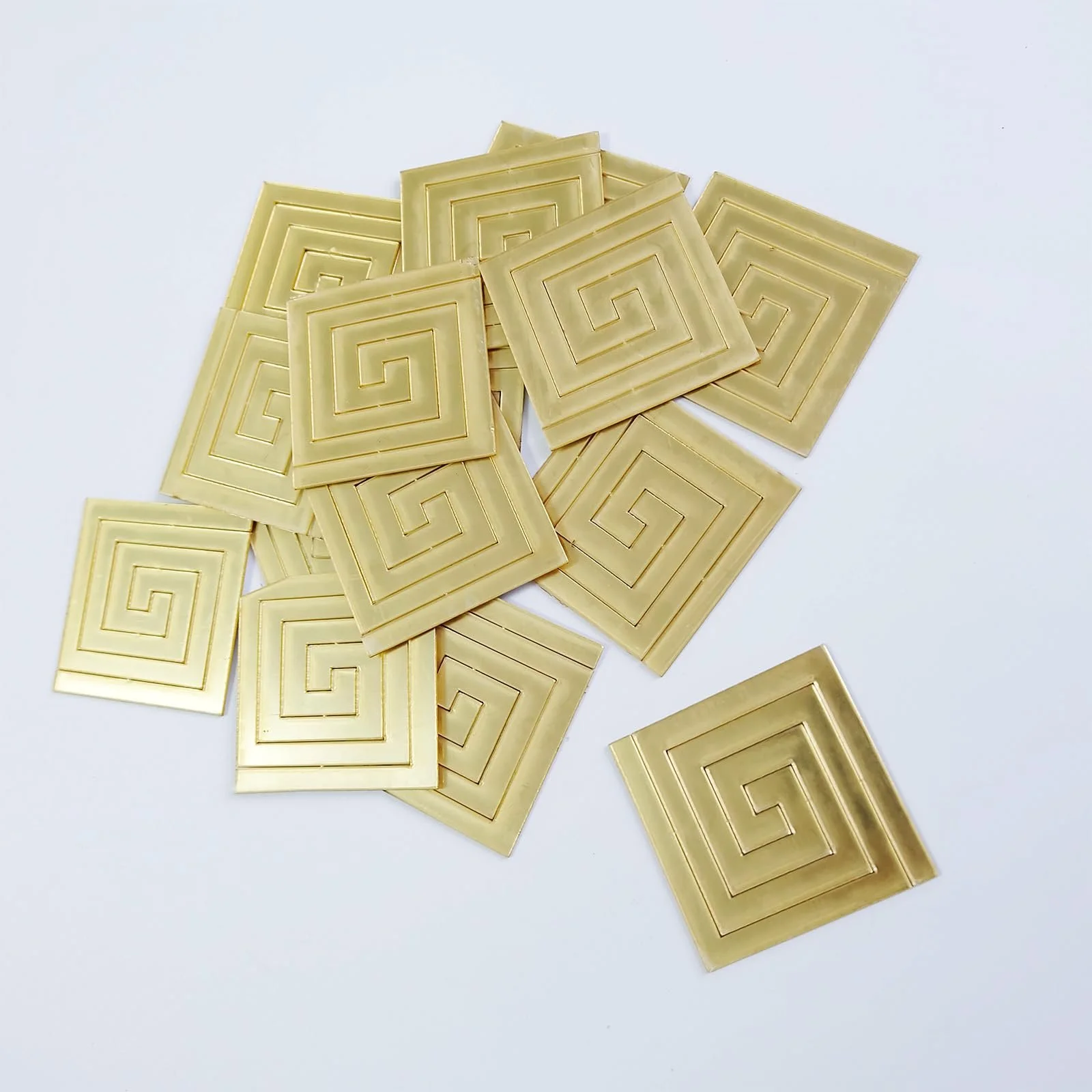 Набір наклейок на стіну 60 шт. Mirror Stickers Gold Living Room Bedroom Kitchen, фото №5