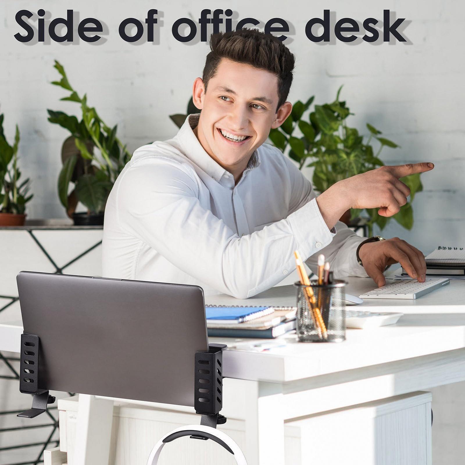 Настільний органайзер для ноутбука Generic - Тримач без свердління, регульована стійка, фото №2