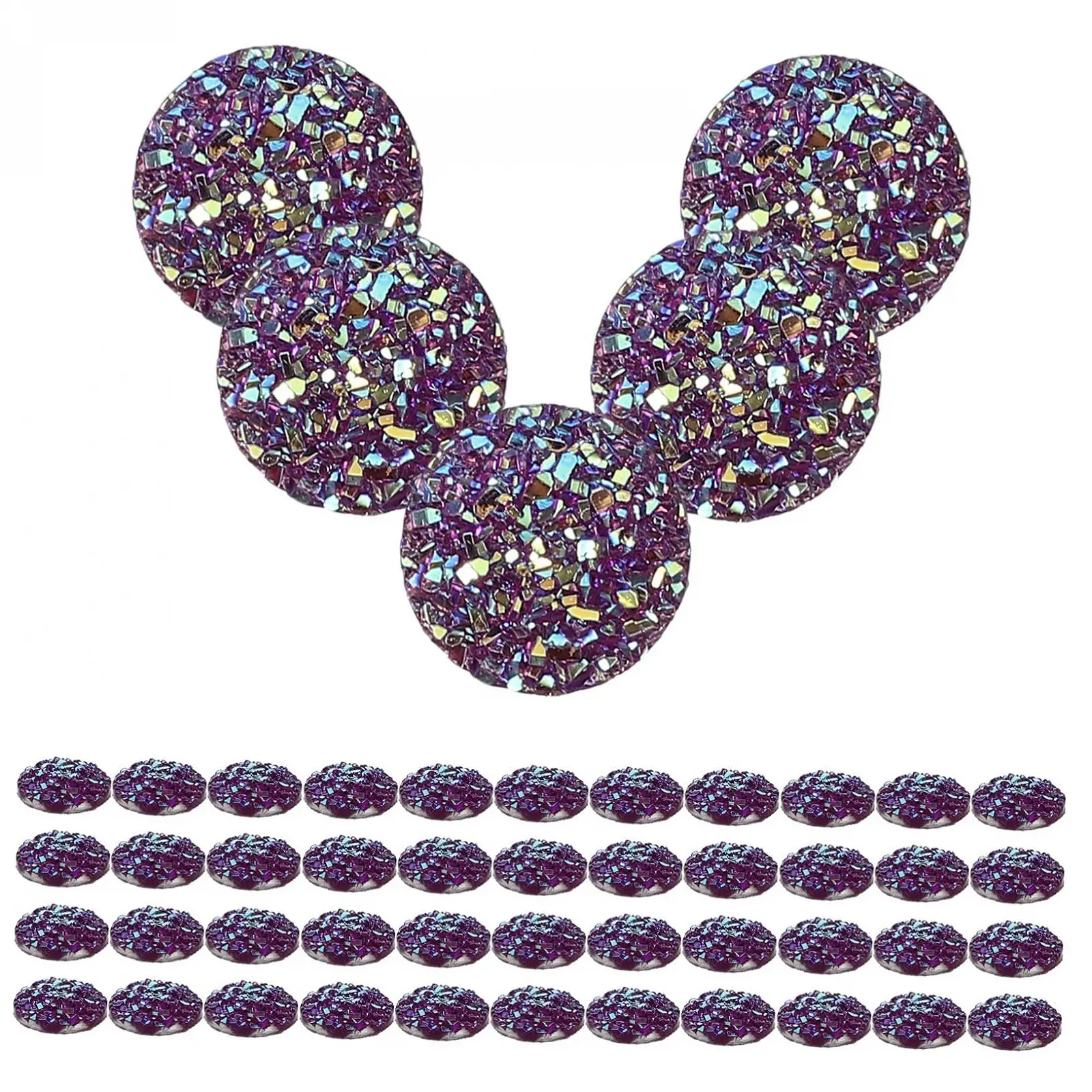 Стрази DECHOUS 400 штук, ювелірні аксесуари, смола, стрази, пласкі намистини, діамантові прикраси, опалові кристалічні, фото №5