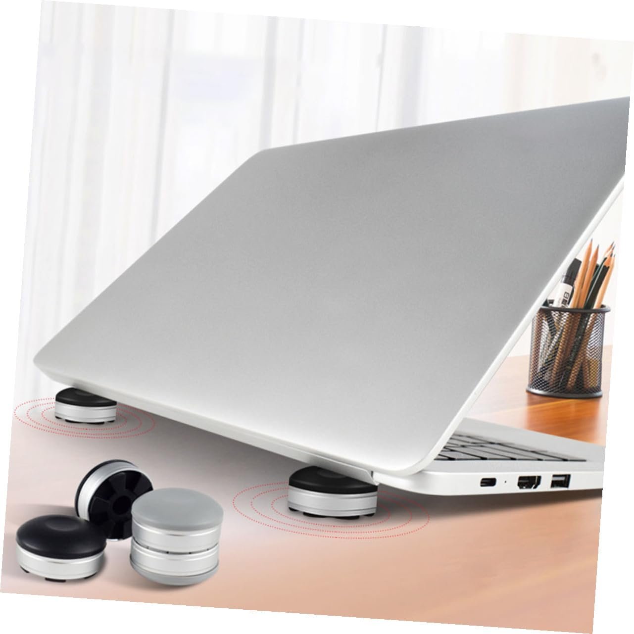 Подставка для ноутбука портативная Упаковка из 2 штук Прочный материал Эргономичный дизайн для охлаждения, фото №5 Подставка для ноутбука портативная Упаковка из 2 штук Прочный материал Эргономичный дизайн для охлаждения, фото №5