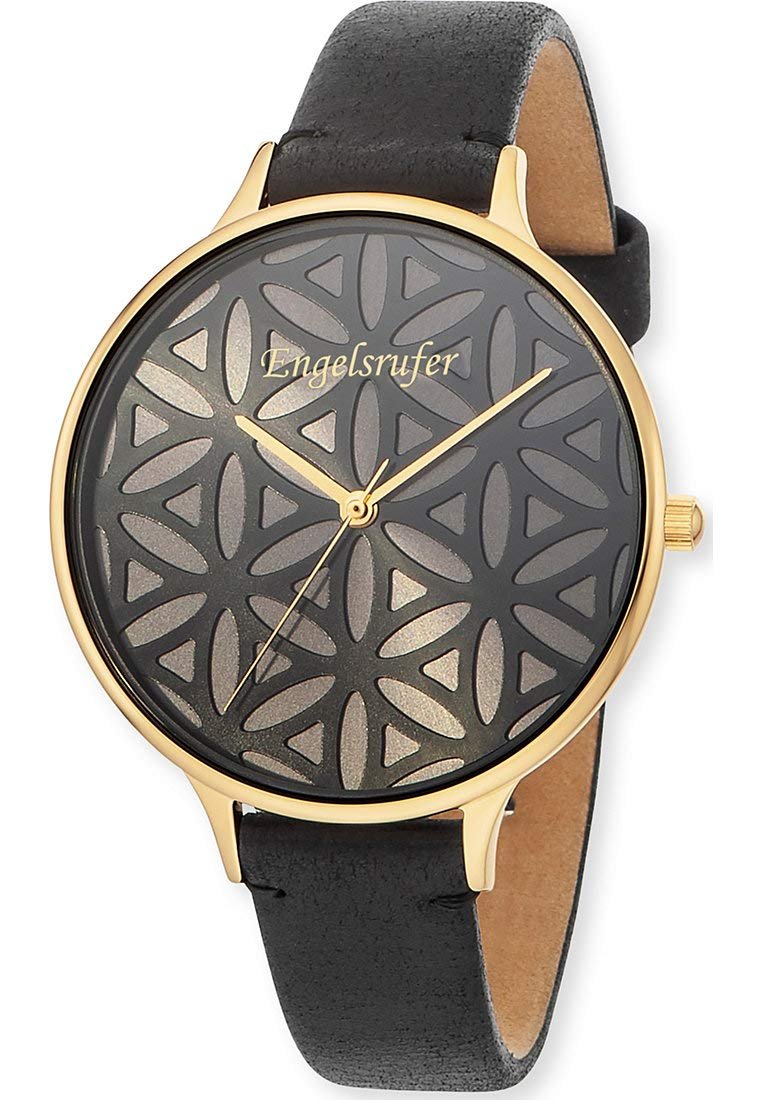 Женские часы Engelsrufer Кожа Золото Аналоговый Черный, фото №5 Женские часы Engelsrufer Кожа Золото Аналоговый Черный, фото №5