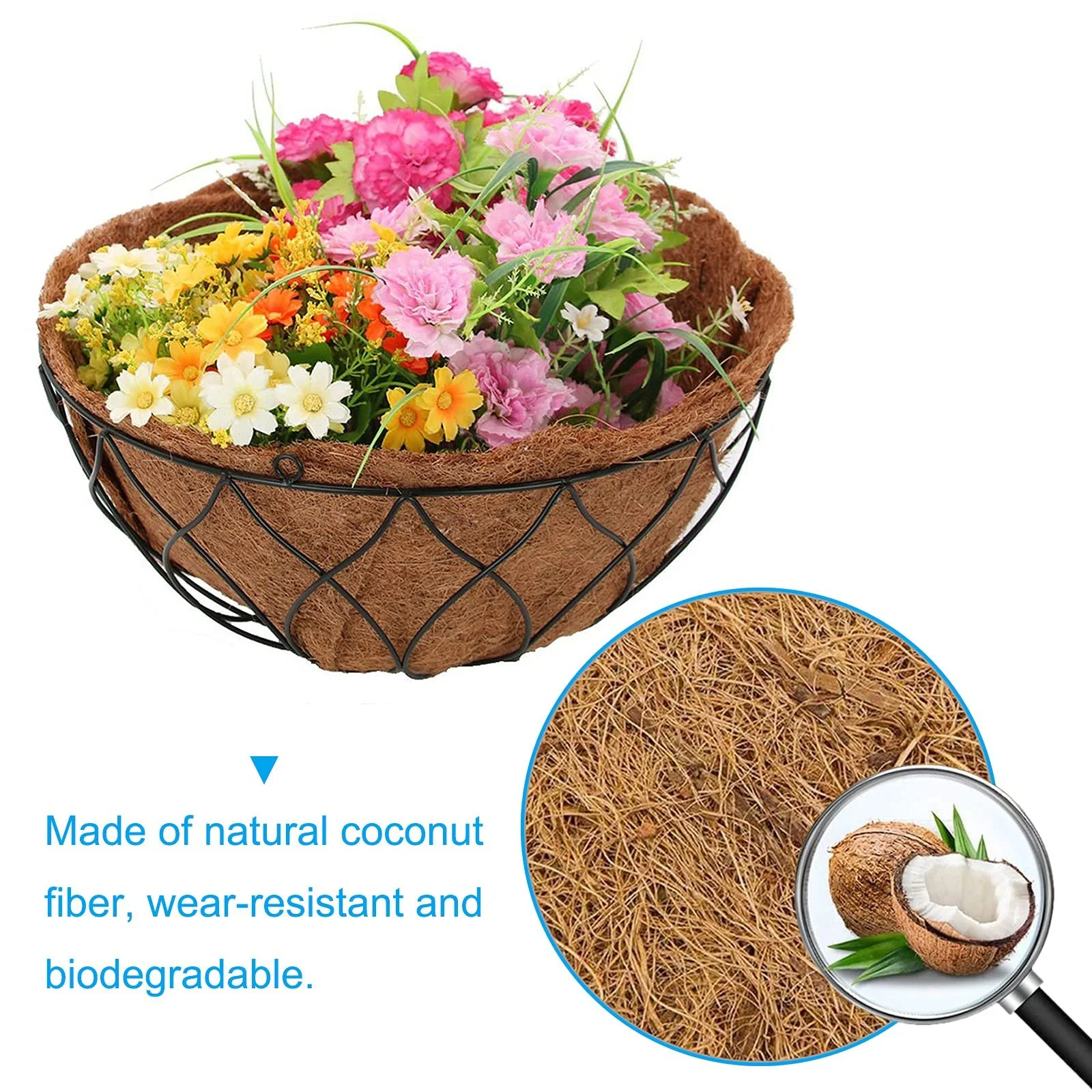 Кокосові вкладиші hifrom Набір 2 шт. 30 см, фото №3