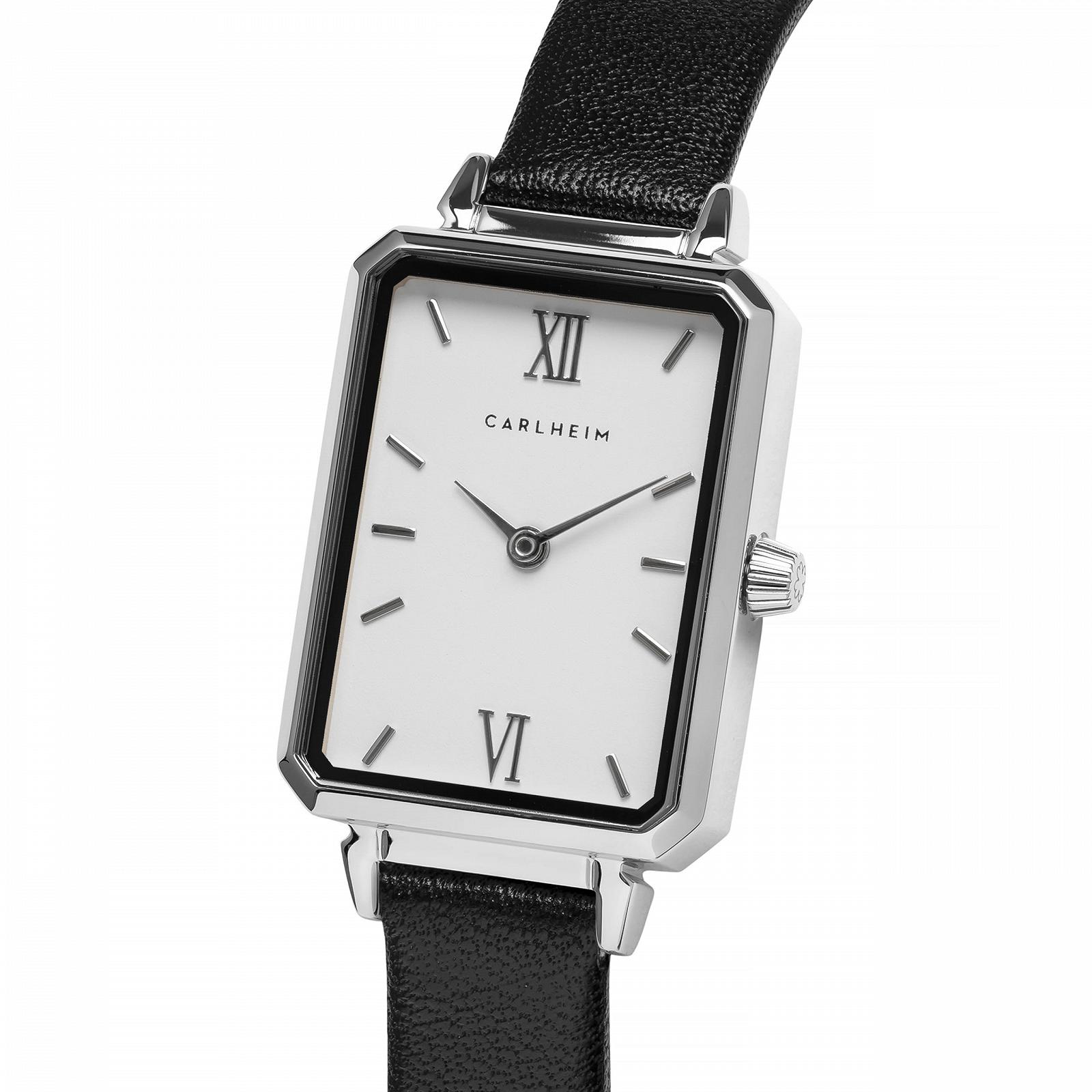 Жіночий Годинник Carlheim Mila Petite Square 2620, Білий, срібний, Класичний, фото №2