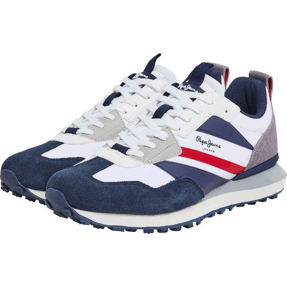 Кросівки Pepe Jeans Foster Heat шкіряні темно-сині, фото №3