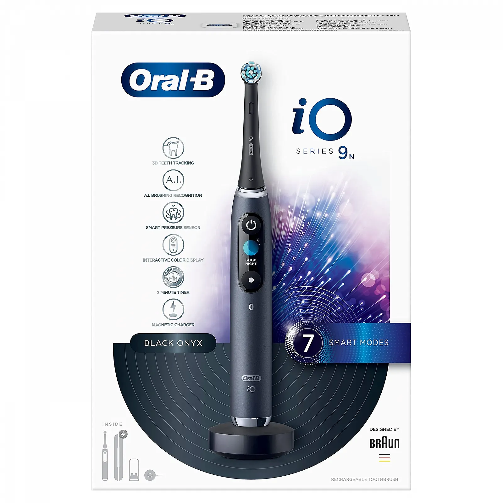 Электрическая зубная щетка Oral-B Braun iO 9n Черная, фото №13