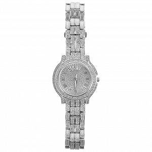 Купить Женские часы Healvian Инкрустированные кубическим цирконием Серебристый корпус Римские цифры - Фото 1 Женские часы Healvian Инкрустированные кубическим цирконием Серебристый корпус Римские цифры - Фото 1