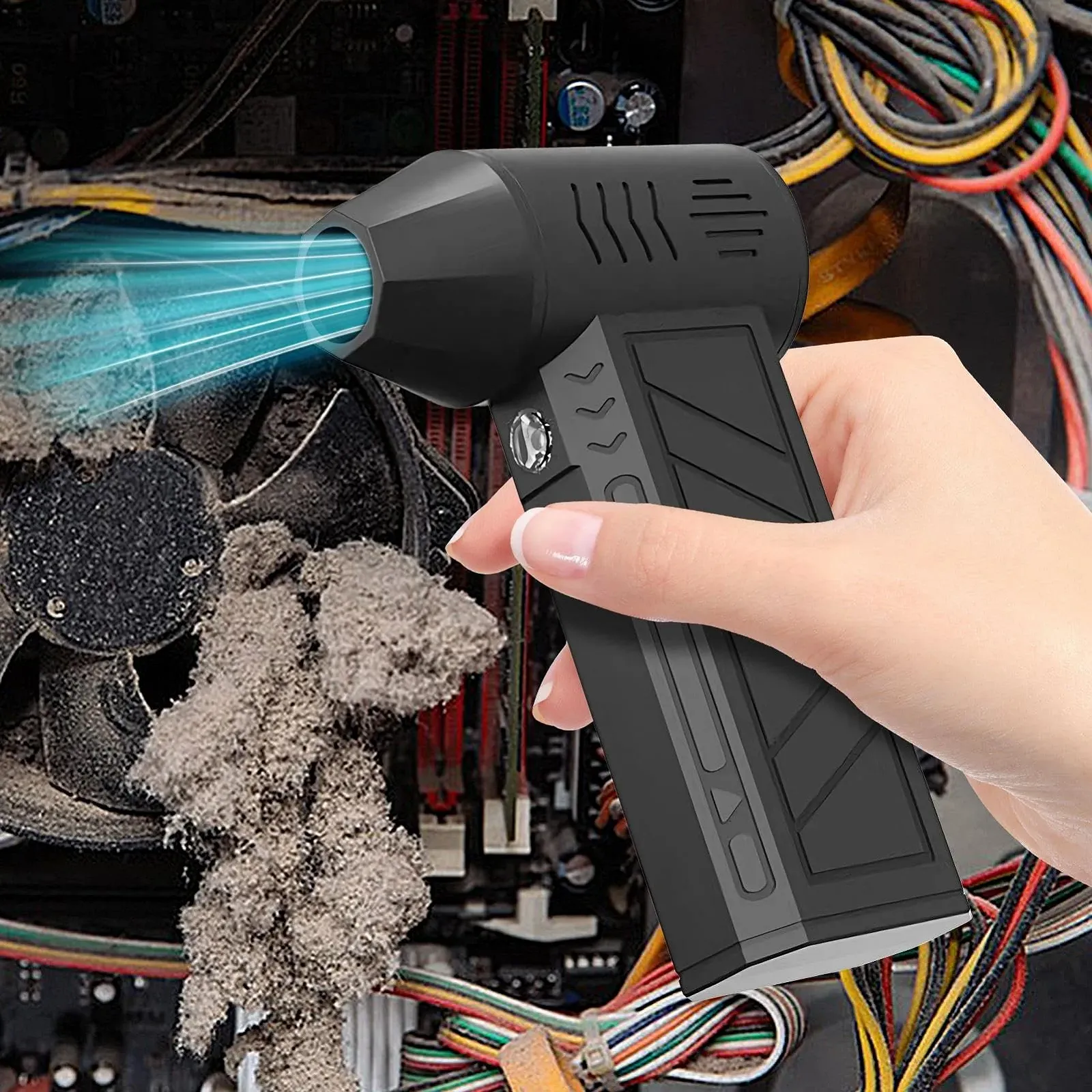 Электрическая воздуходувка Portable Cordless Adjustable Turbo Airflow System, фото №5 Электрическая воздуходувка Portable Cordless Adjustable Turbo Airflow System, фото №5