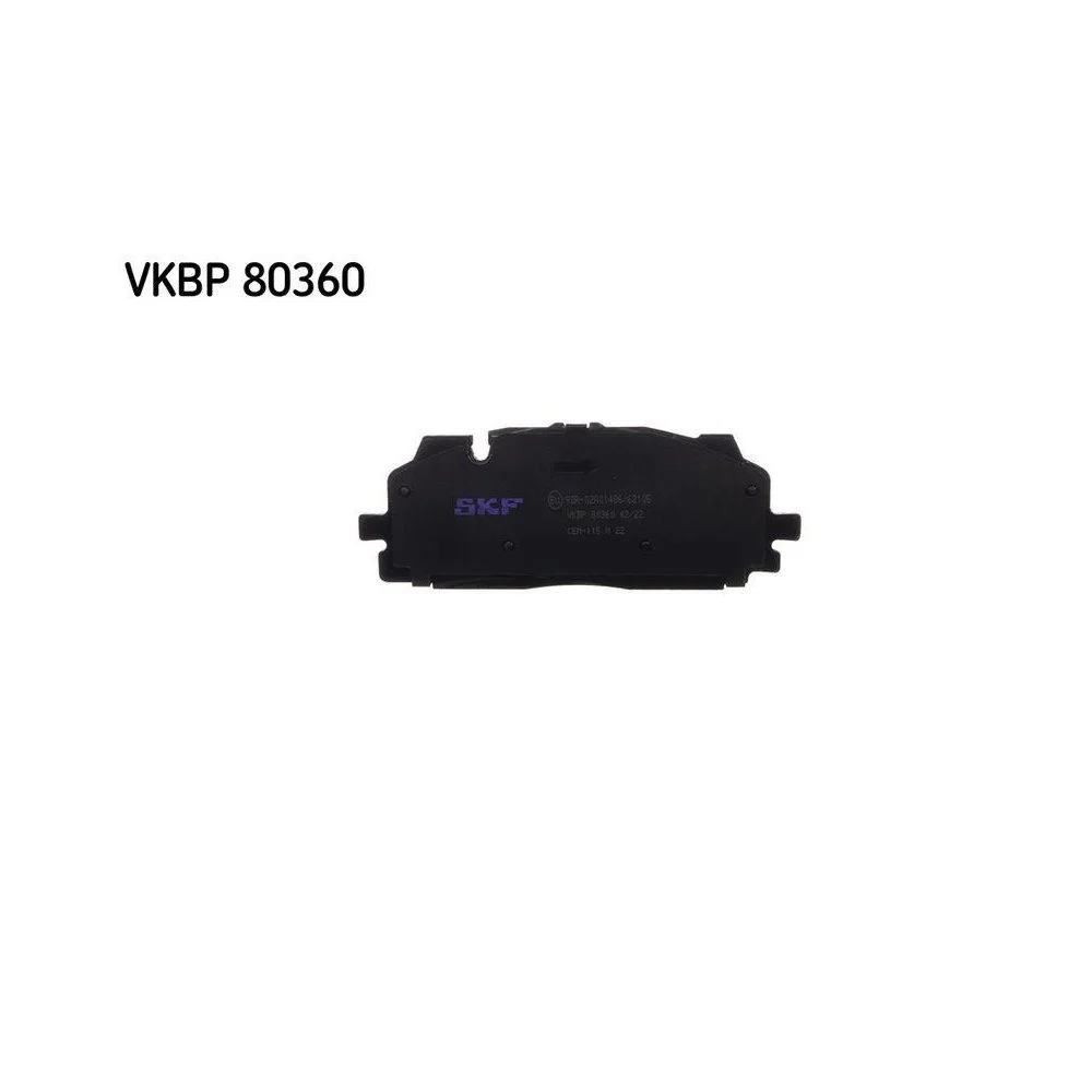 Комплект гальмівних колодок дискового гальма SKF VKBP 80360 для AUDI VW передня вісь, фото №1
