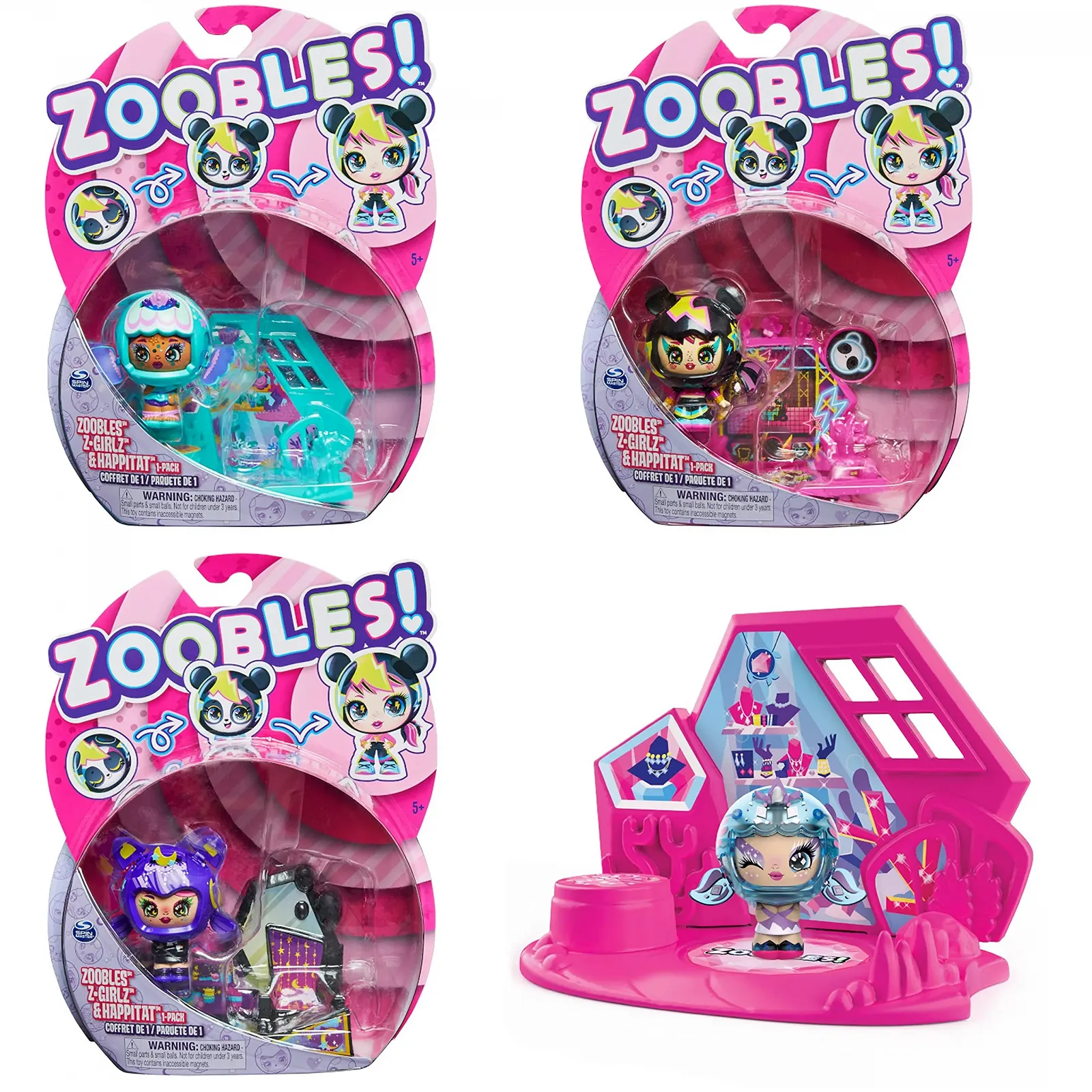 Фигурка Zoobles Z-Girlz Коллекционная с механизмом трансформации и сюрпризом Happitat (Ассорти), фото №1 Фигурка Zoobles Z-Girlz Коллекционная с механизмом трансформации и сюрпризом Happitat (Ассорти), фото №1