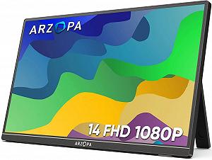 Купить Монитор портативный 14" ARZOPA A1S Full HD IPS 60 Гц - Фото 1 Монитор портативный 14" ARZOPA A1S Full HD IPS 60 Гц - Фото 1