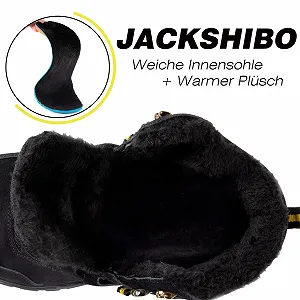 Ботинки зимние JACKSHIBO с теплой подкладкой, водонепроницаемые, нескользящие synthetic.ua - Фото 1