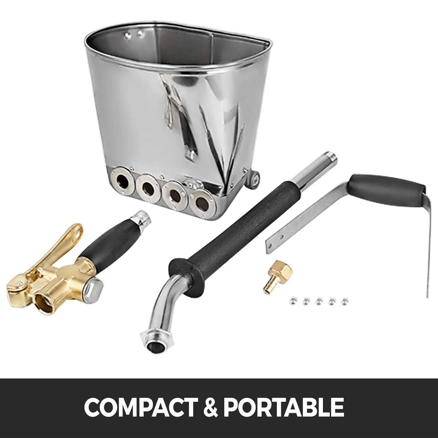 Пневматичний розпилювач для цементного розчину VEVOR 1 Срібний, фото №2