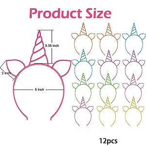 Обруч на голову Ріг Єдинорога Дитячий synthetic.ua - Фото 1