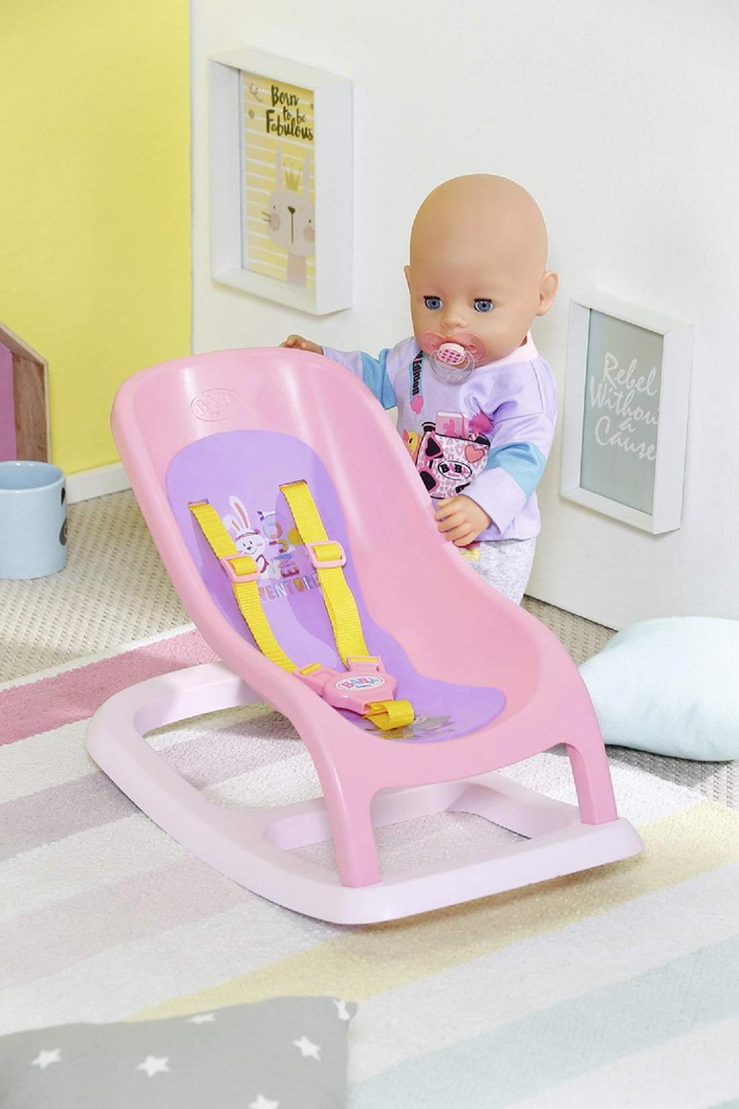 Кресло-качалка BABY Born 43 см - С ремнем безопасности - Легкое для маленьких ручек, фото №5