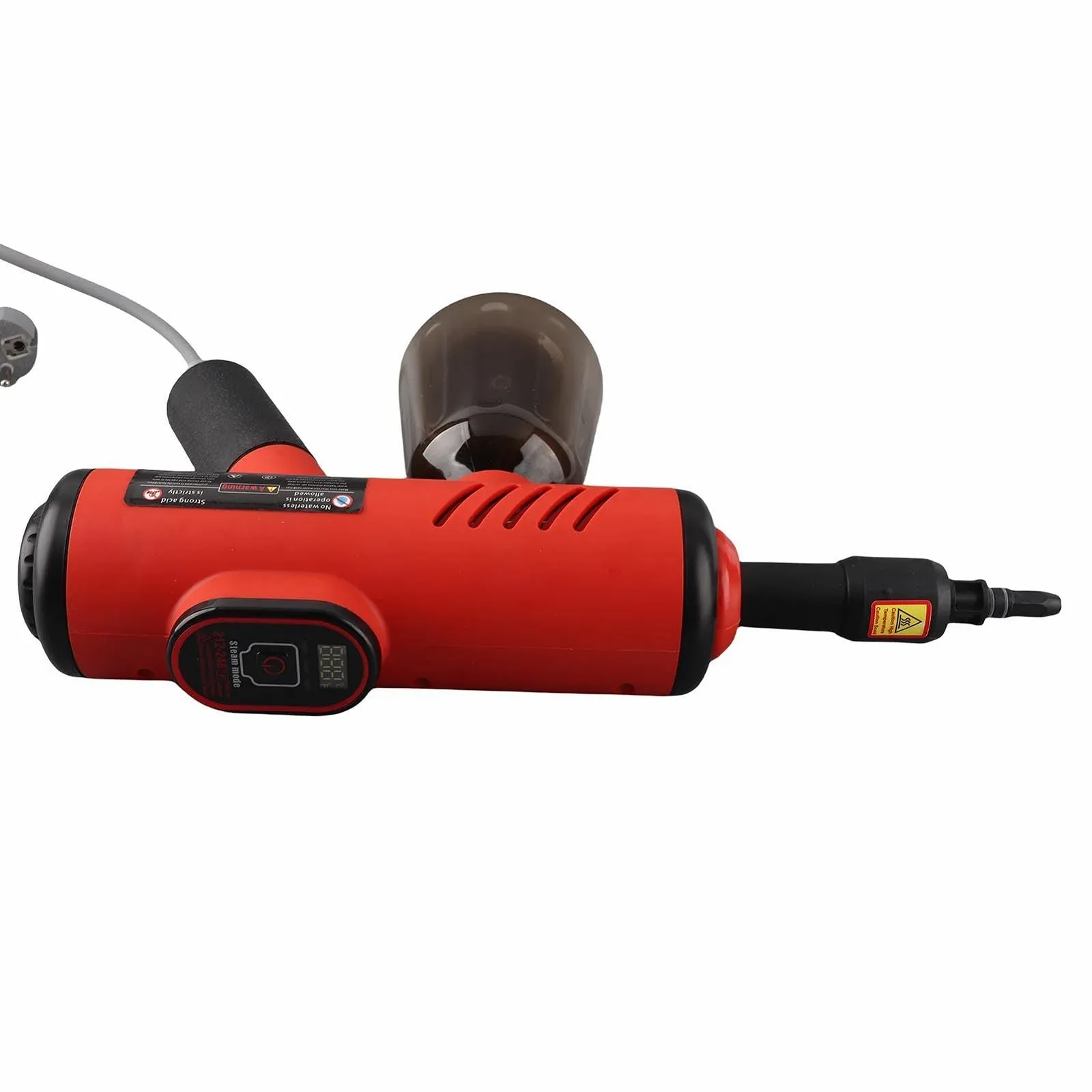 Пароочисник ручний 1200 Вт цифровий дисплей Червоний 220 В EU Plug, фото №1 Пароочисник ручний 1200 Вт цифровий дисплей Червоний 220 В EU Plug, фото №1