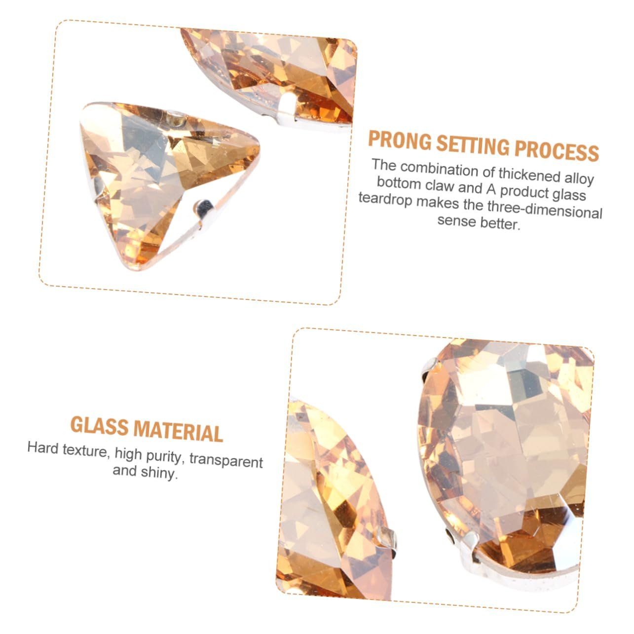 Стрази Крапля для золоті, 150 шт, фото №5