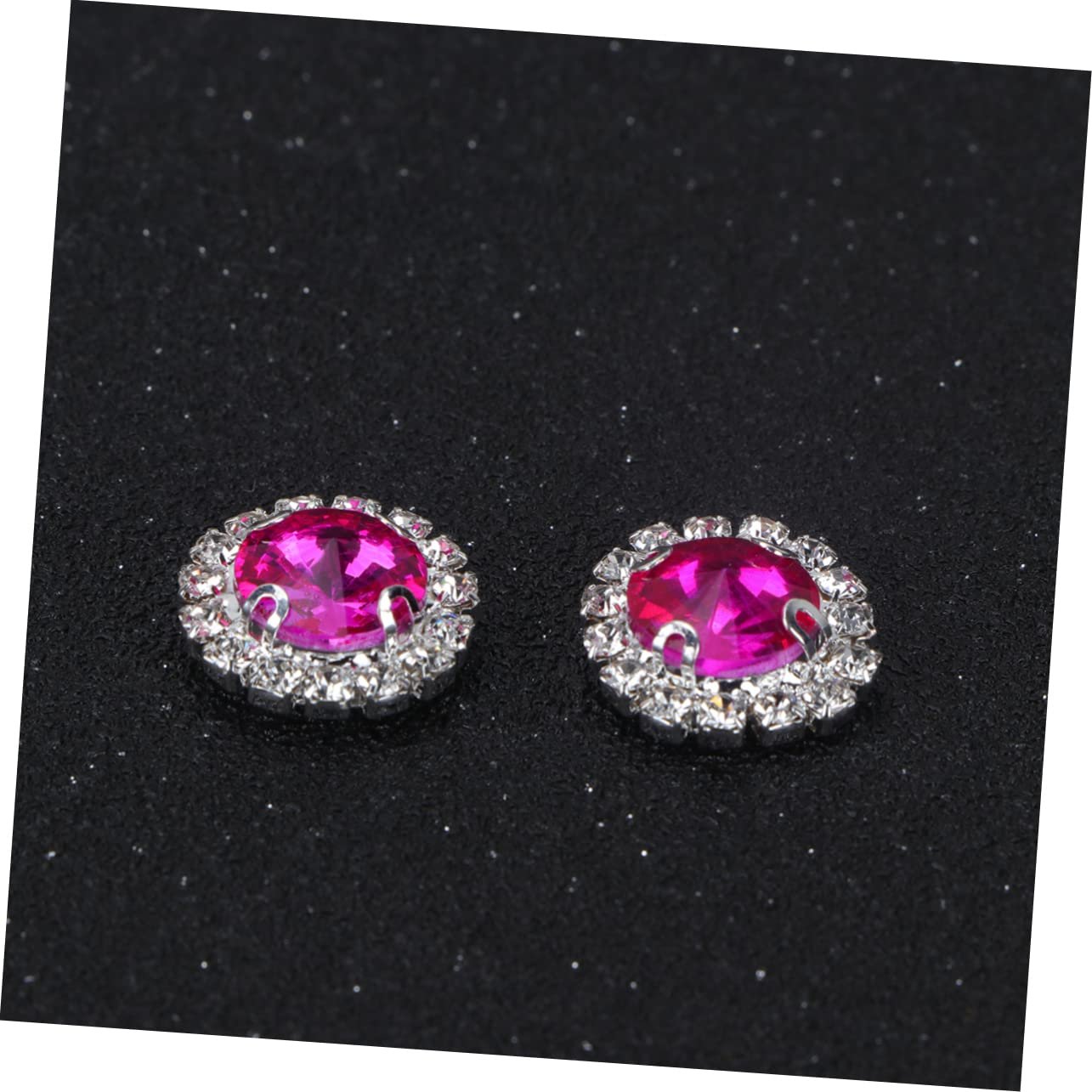 Стразы Круглые TEHAUX 20 шт. Розовый, фото №8