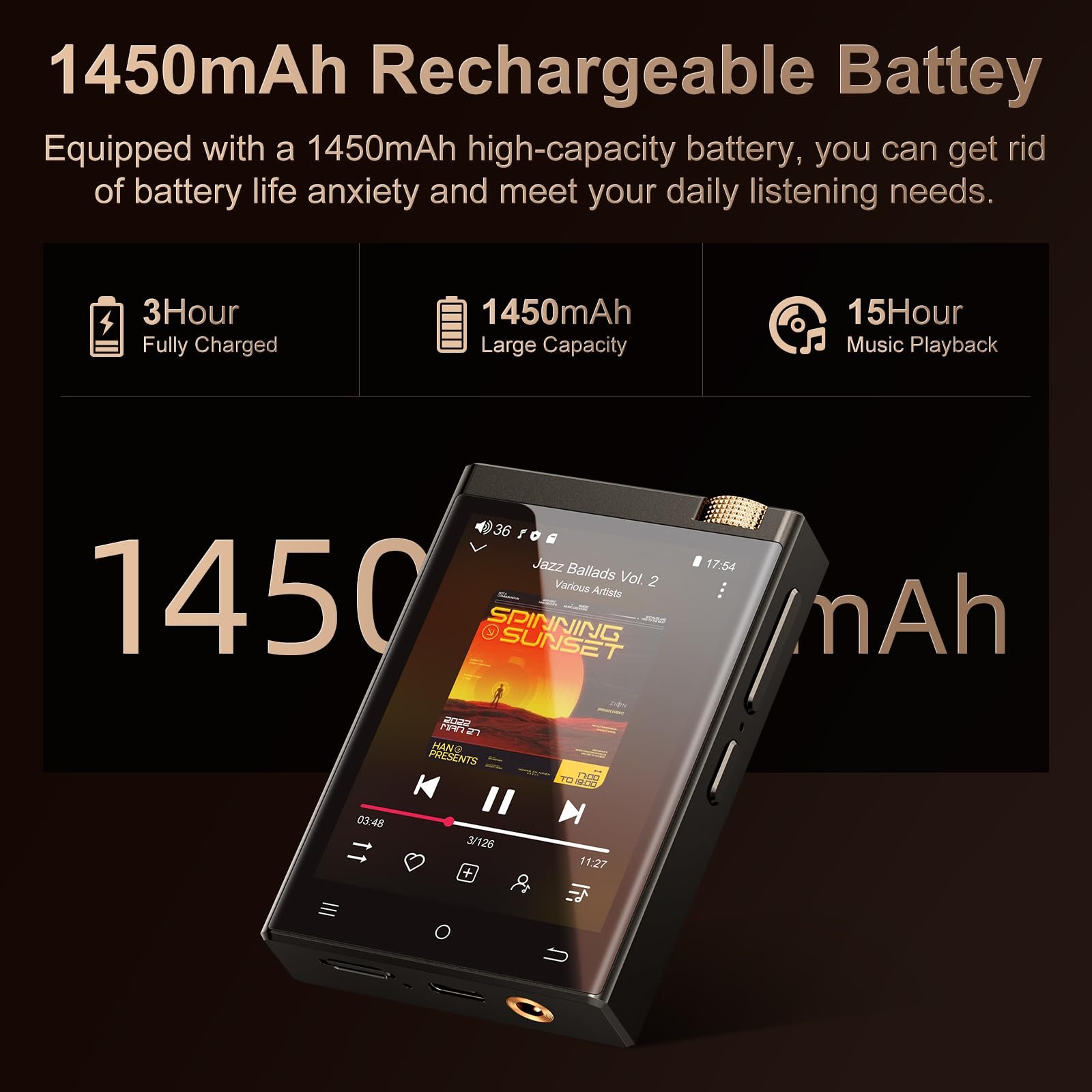 MP3 плеер Oilsky HiFi M308 80GB Черный, фото №6