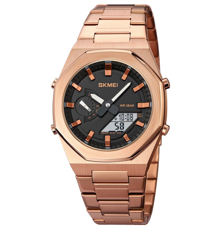 Годинник Skmei 1816 Rose Gold-White, фото №1