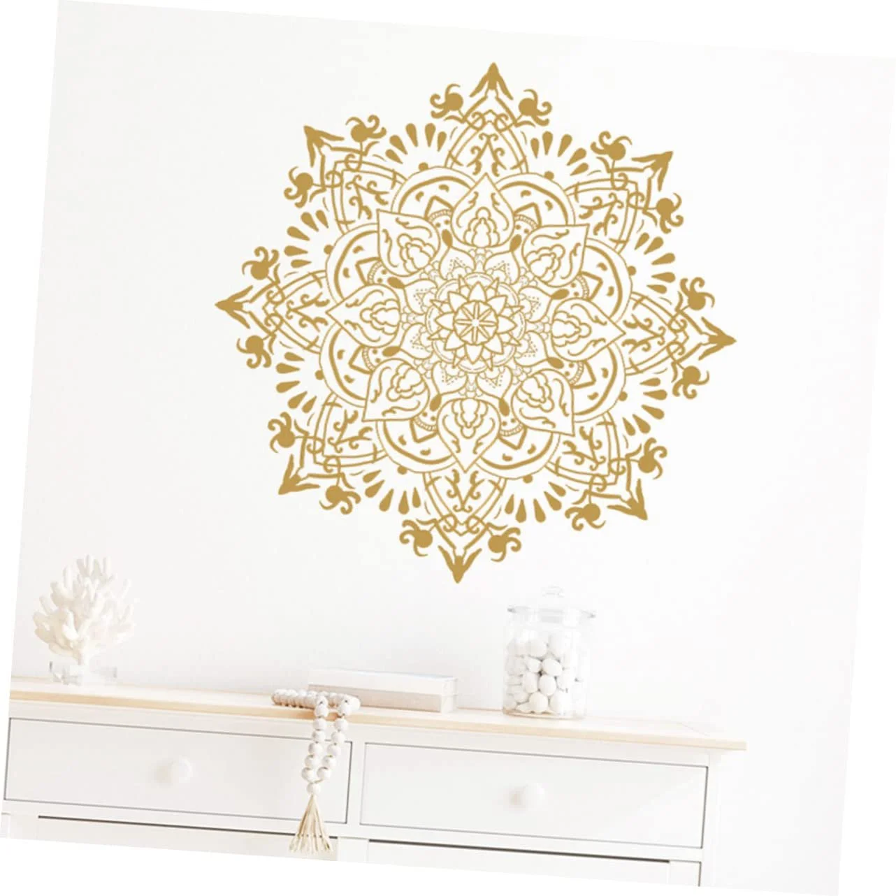 Наклейки на стіну Golden Mandala 2 шт. ПВХ Золотисті, фото №2 Наклейки на стіну Golden Mandala 2 шт. ПВХ Золотисті, фото №2