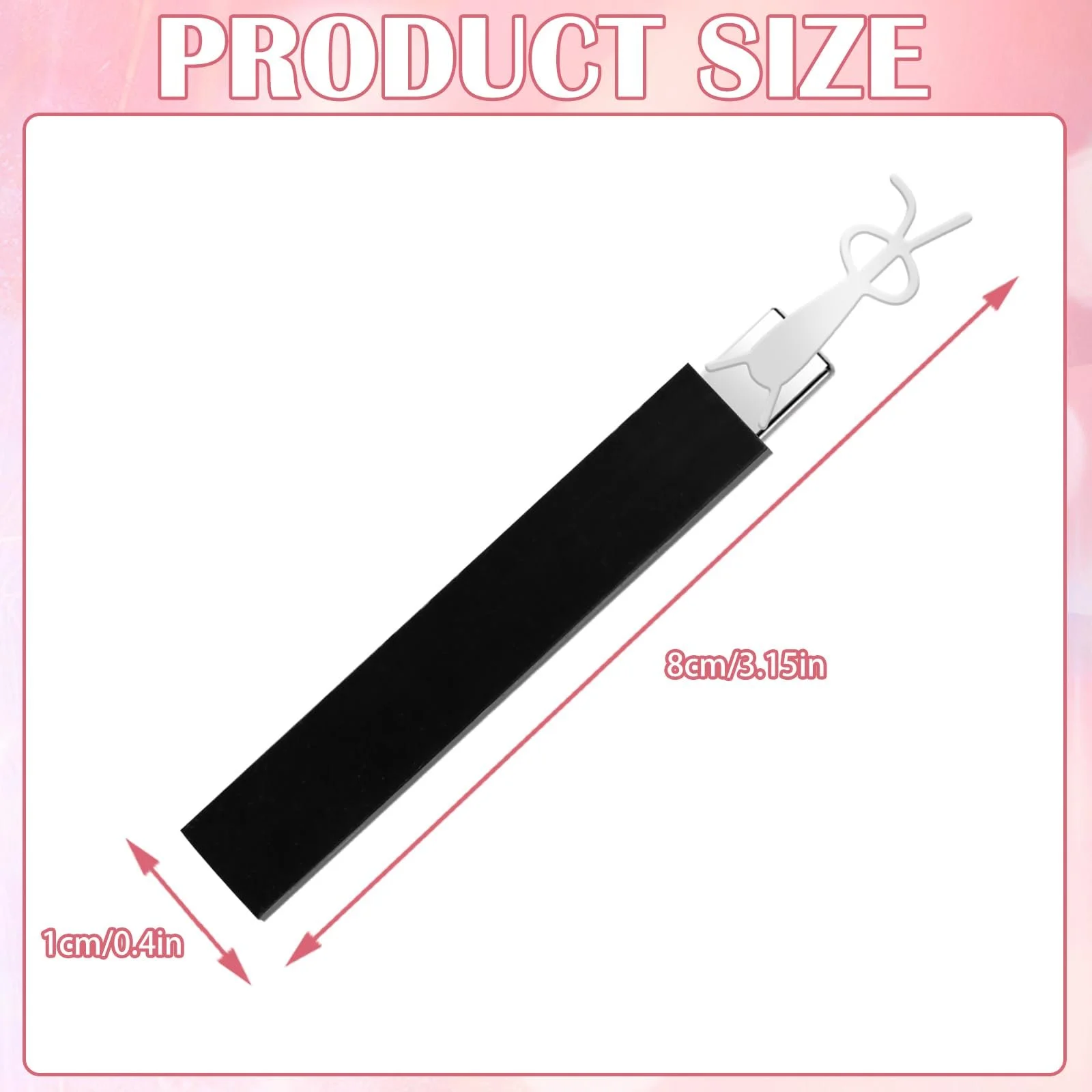 Nail Art Magnet Square Black Rabbit Shape Heart Shape, фото №2