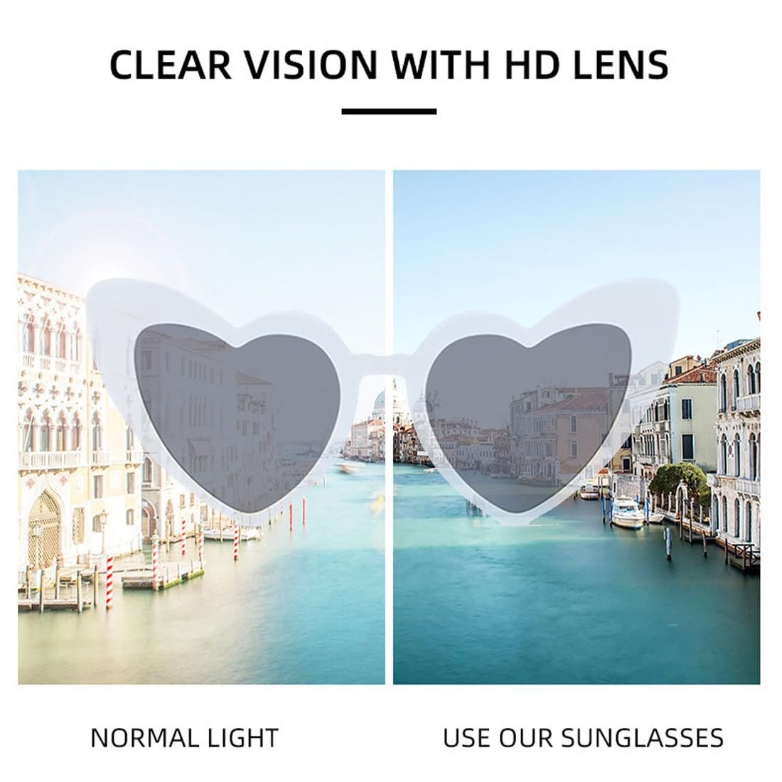 Сонцезахисні окуляри Серце ZKSXOA Вінтаж Набір 2шт Рожевий, Білий, фото №5 Сонцезахисні окуляри Серце ZKSXOA Вінтаж Набір 2шт Рожевий, Білий, фото №5