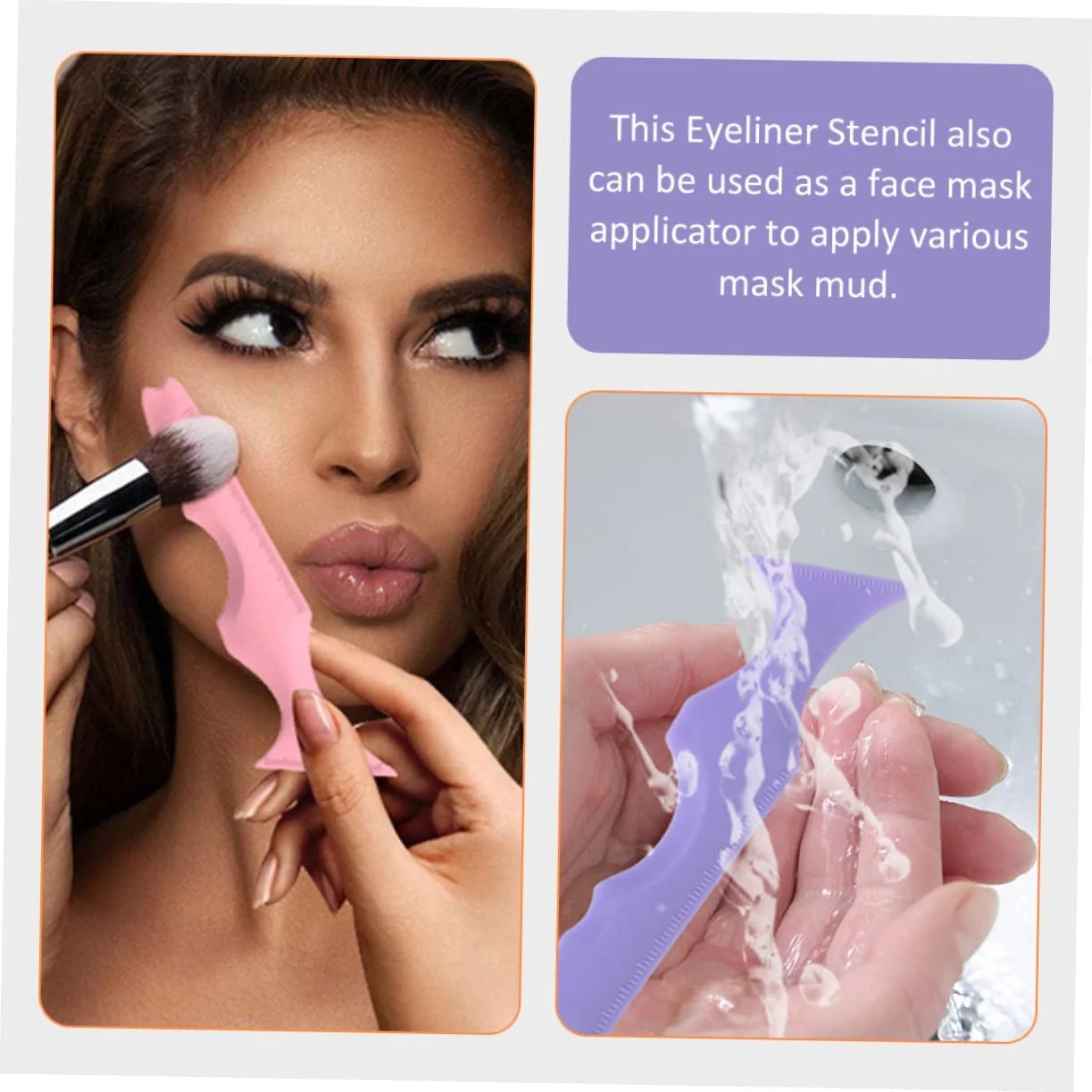 Силиконовая линейка красоты, многофункциональная проба красоты из силикона, фото №3 Силиконовая линейка красоты, многофункциональная проба красоты из силикона, фото №3