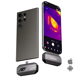 Купить Тепловизионная камера TOPDON TC002C Duo для Android/iOS / 512 x 384 TISR / -20-550°C / 25 Гц / Серый - Фото 1 Тепловизионная камера TOPDON TC002C Duo для Android/iOS / 512 x 384 TISR / -20-550°C / 25 Гц / Серый - Фото 1