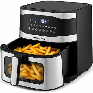 Мультипіч GRUNKEL Maxisteelfryer 9 л 2200 Вт 10 функцій Fry Force 360° Оглядове вікно - Фото 1