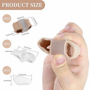 Роздільник для пальців ніг при вальгусній деформації, гелевий протектор, гнучкі м'які synthetic.ua - Фото 1