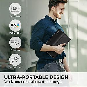 Монитор Viewsonic VA1655 40 см (15.6 дюйма) Портативный Full HD IPS Панель Mini HDMI 2x USB-C для Raspberry Pi/Xbox/PS4/PS5, Динамик, Черный synthetic.ua - Фото 1