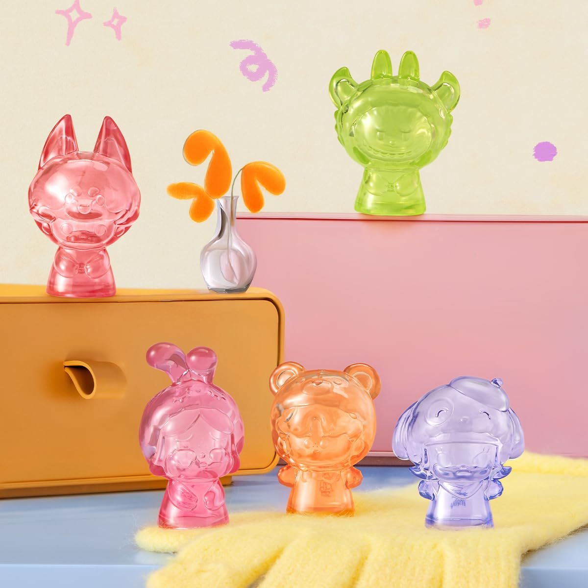 Набор фигурок POP MART Pop Bean Pajama Hand Puppet Series, фото №2