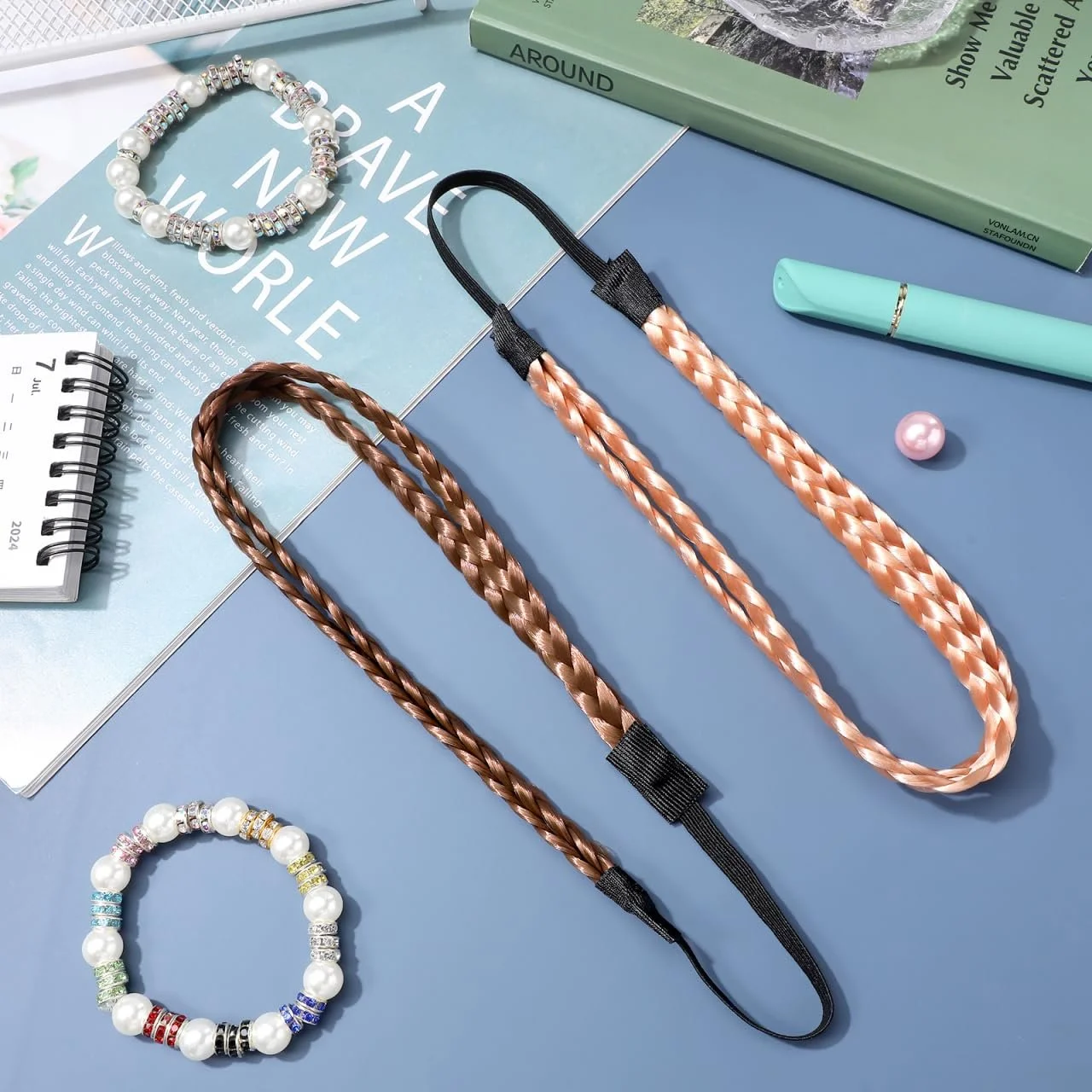 Еластичні плетені пов'язки на голову Lurrose, фото №8