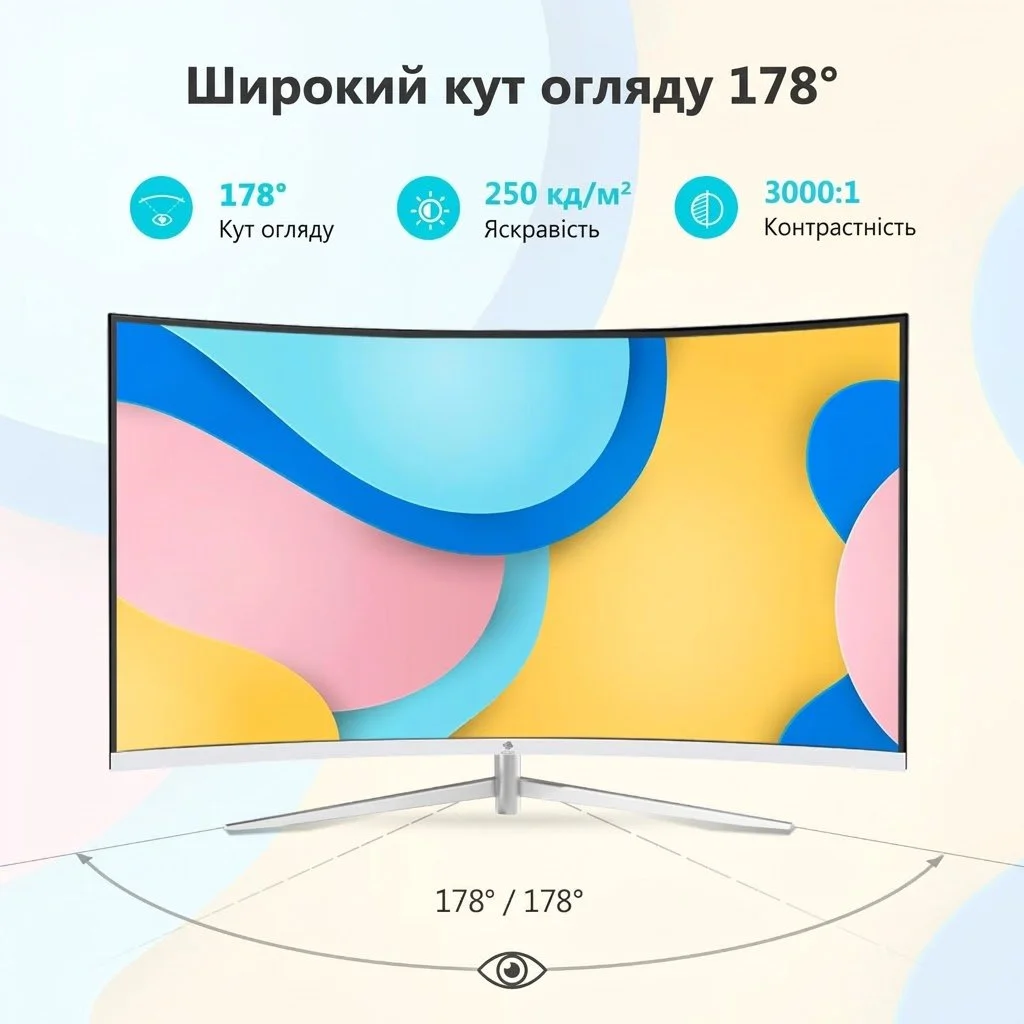 Монітор 27" Z-Edge U27C Full HD VA 100 Гц, фото №4